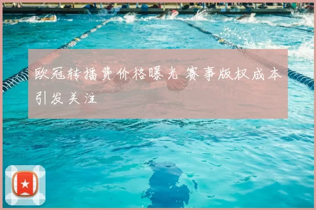 欧冠转播费价格曝光 赛事版权成本引发关注