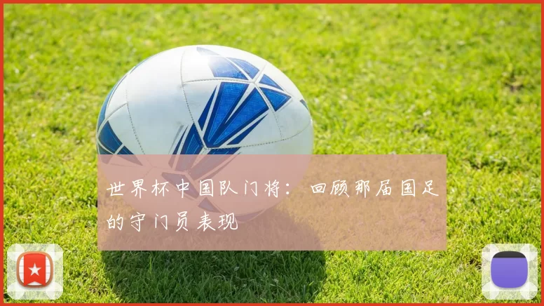 世界杯中国队门将:回顾那届国足的守门员表现